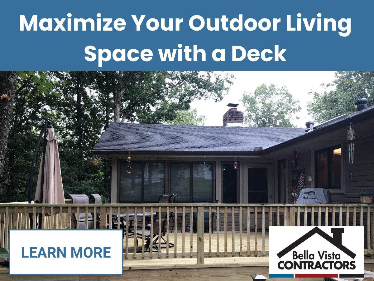 Outdoor living space - deck - Bella Vista Contractors