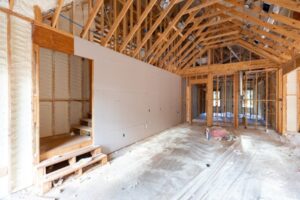 A well-insulated home under construction - Bella Vista Contractors - Bentonville AR