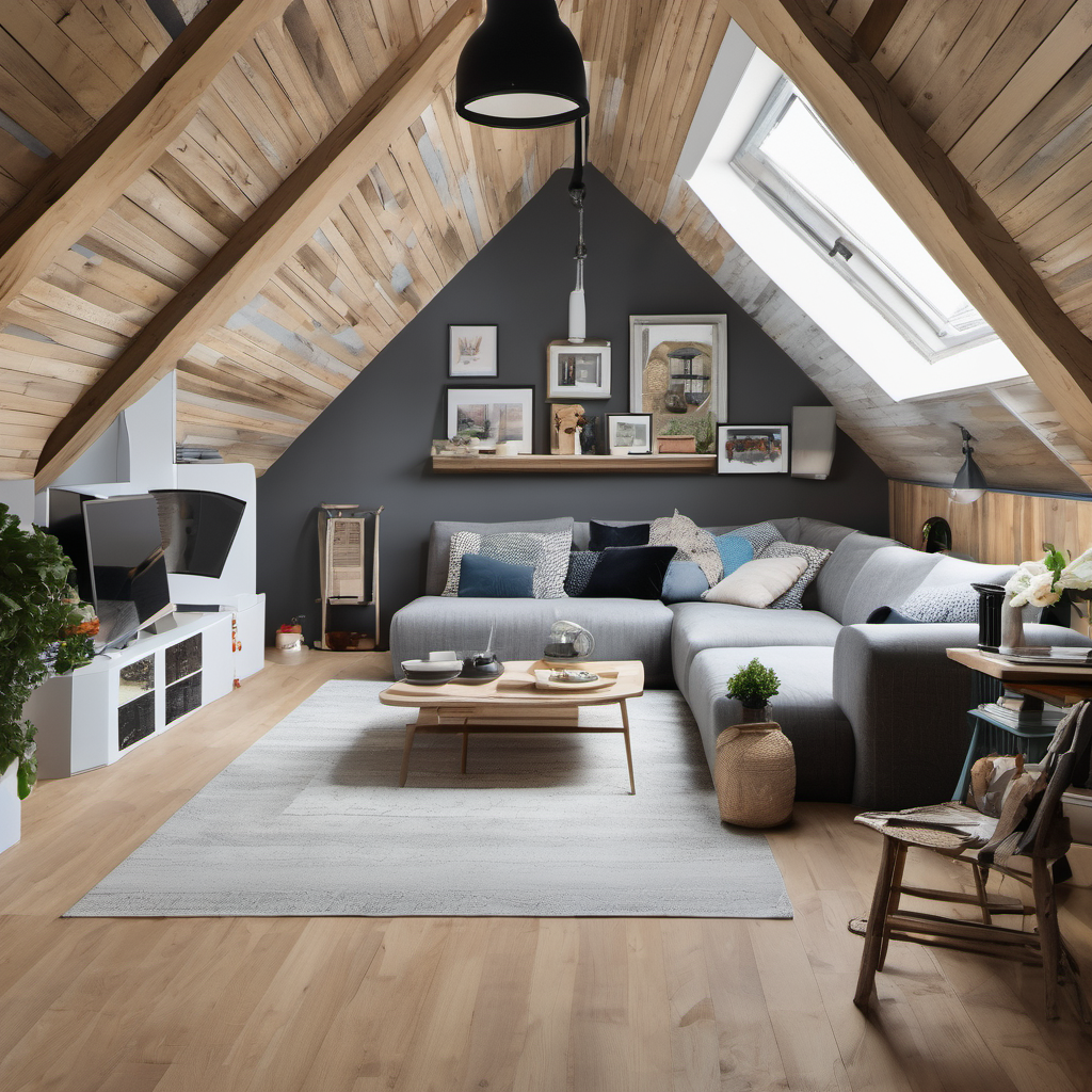 Transformed attic space into a extra living room - Bella Vista Contractors